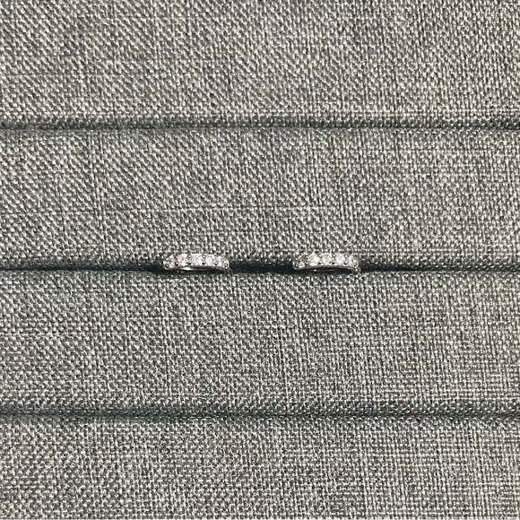 NWOT Sterling Silver Huggies Hoops - Picture 1 of 5